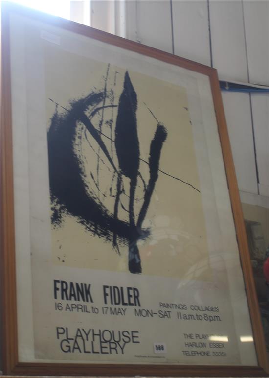 Framed Frank Fiddler poster(-)